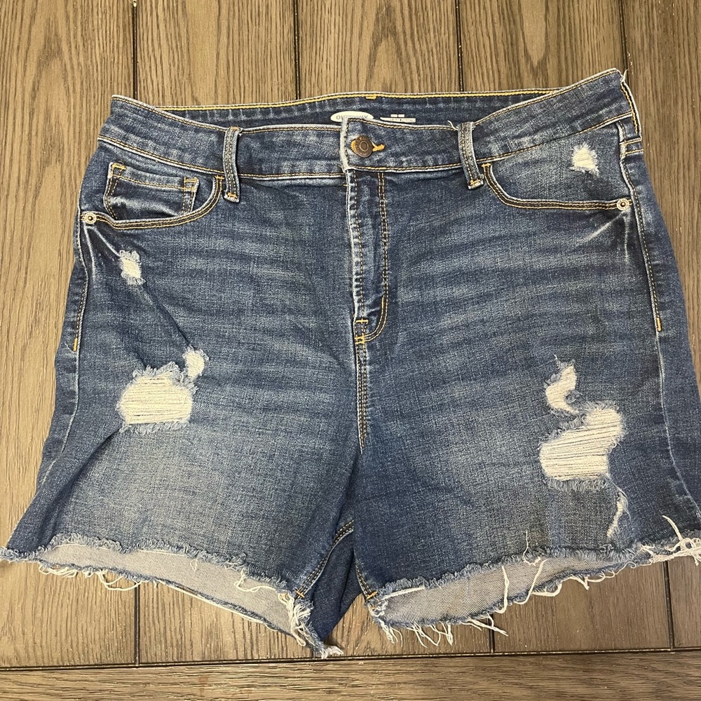 Old Navy High rise slim secret pocket denim shorts